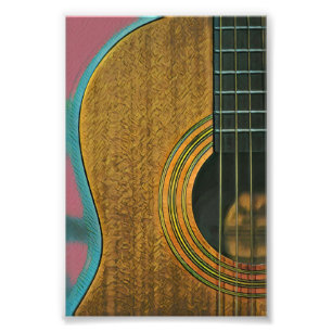 Geschenk für Musikergitarrist Fotodruck