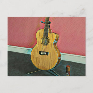 Geschenk für Musikergitarrist Postkarte