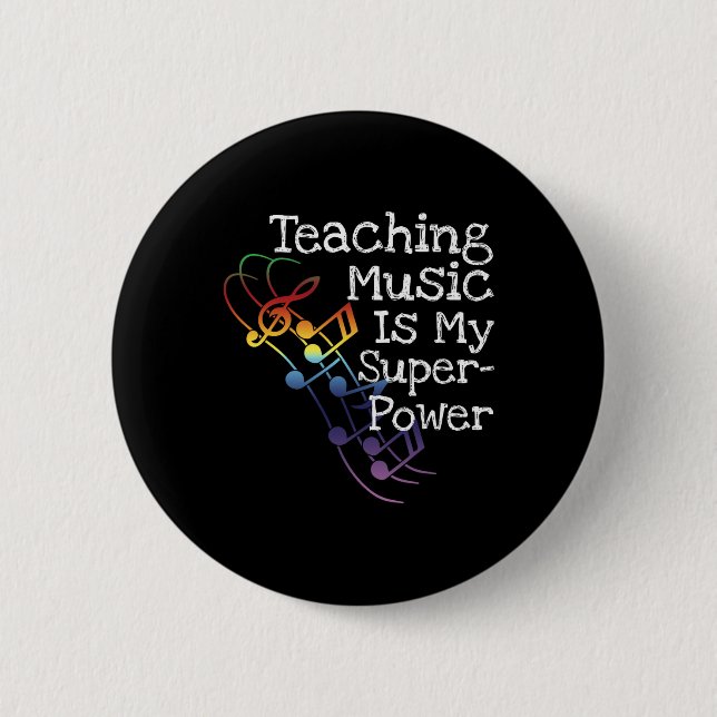 Geschenk für Musiklehrer Button (Vorderseite)