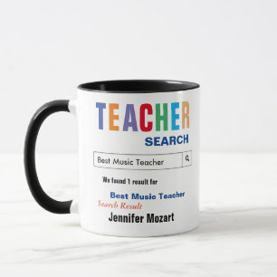 Geschenk für Musiklehrer Tasse