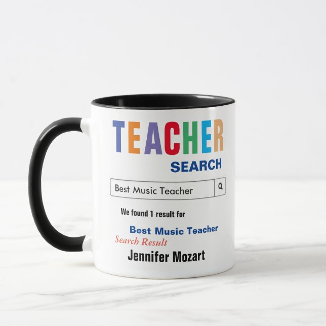 Geschenk für Musiklehrer Tasse (Links)