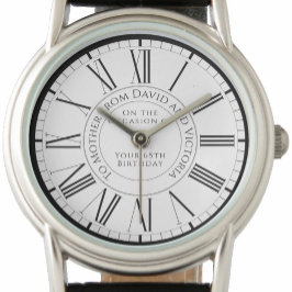 Geschenk für Mutter auf ihrer Geburtstagsschau Armbanduhr