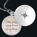 Geschenk für Mutter im Recht Danke, dass du den Me Medaillon<br><div class="desc">Vielen Dank,  dass Sie den Mann meiner Träume Sprichwort auf einer silbernen Uhrenkette ist die perfekte Stimmung,  um Ihre zukünftige Mutter im Recht oder Mutter im Recht geben. Sie wird es schätze!</div>