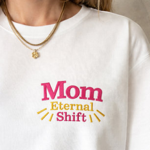 Geschenk für neue Mütter besticktes Muttertags-Shi T-Shirt