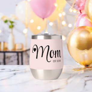 Geschenk für neue Mütter in Blush-Pink mit Schrift