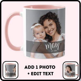 Geschenk für neue Mutter mit Foto von Mama Tasse