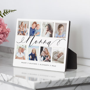 Geschenk für Nonna Entenkinder - FotoCollage Fotoplatte