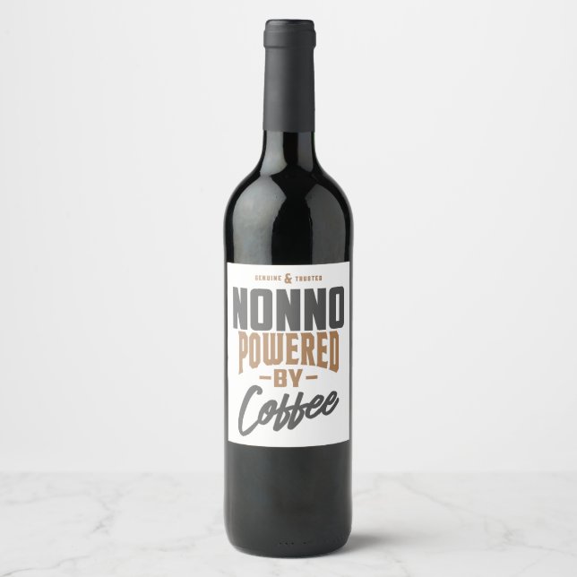 Geschenk für Nonno Weinetikett (Vorderseite)