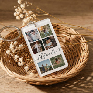 Geschenk für Oma Abuela Fotocollage Erinnerungsstü Schlüsselanhänger