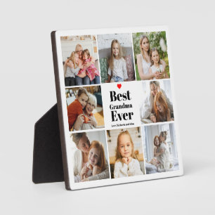 Geschenk für Oma Herz 8 FotoCollage Fotoplatte