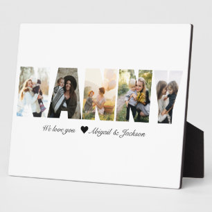 Geschenk für Oma: Nanny-Foto-Collage Fotoplatte
