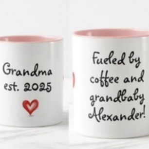 Geschenk für Oma, personalisiert mit Namen & Jahr  Tasse