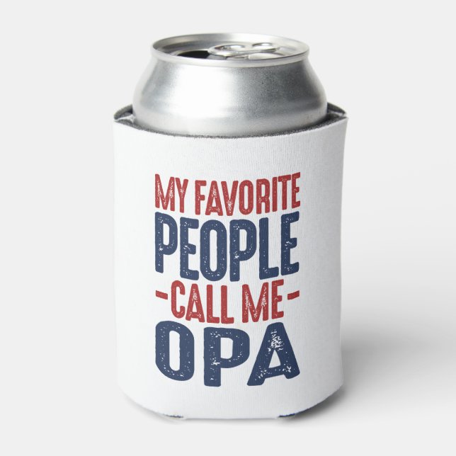 Geschenk für Opa Dosenkühler (Kanne Vorderseite)