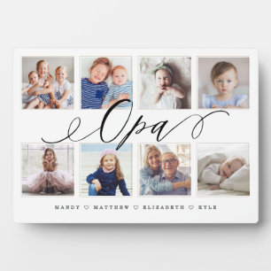 Geschenk für Opa Entenkinder - FotoCollage Fotoplatte