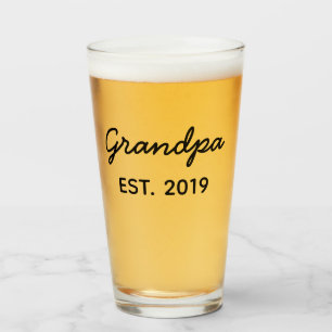 Geschenk für Opa Est.2019 Glas