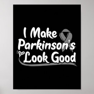 Geschenk für Parkinson-Krankheit Patienten Grau Poster