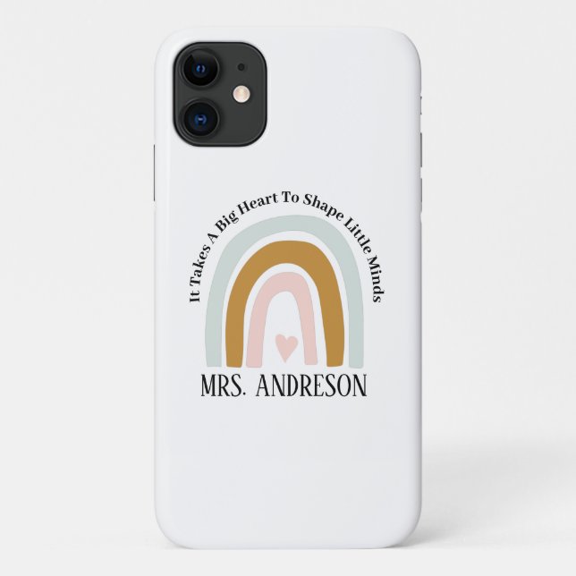 Geschenk für personalisierte Lehrer, Individuelle  Case-Mate iPhone Hülle (Rückseite)
