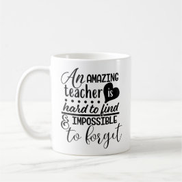 Geschenk für personalisierte Lehrer Kaffeetasse