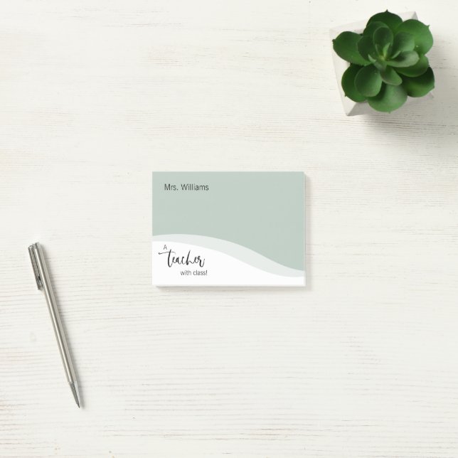 Geschenk für personalisierte Lehrer Post-it Klebezettel (Büro)