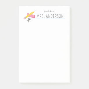 Geschenk für personalisierte Lehrer Post-it Klebezettel