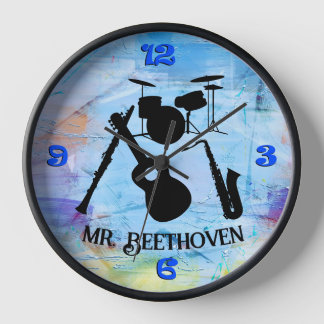 Geschenk für personalisierte Musikuhr mit Band Uhr