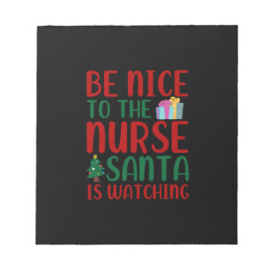 Geschenk für Pflegekraft Sei nett zur Weihnachts Notizblock