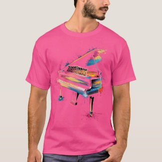 Geschenk für Pianistinnen Klavier Instrument Musik T-Shirt