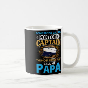 Geschenk für Pontoonboot-Kapitän für Großvater Vat Kaffeetasse