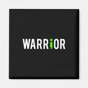 Geschenk für S mit Mental Health Semi Colon Warrio Magnet