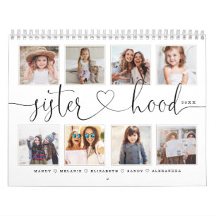 Geschenk für Schwestern Erinnerungen von Familie Kalender