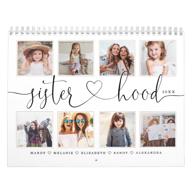 Geschenk für Schwestern| Erinnerungen von Familien Kalender (Titelbild)