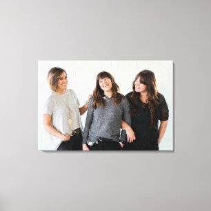 Geschenk für Schwestern Foto Keepake Leinwanddruck