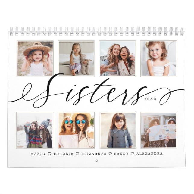 Geschenk für Schwestern| Schwestern machen die bes Kalender (Titelbild)