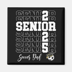 Geschenk für Senior-Fußballvater Abschlussklasse 2 Magnet