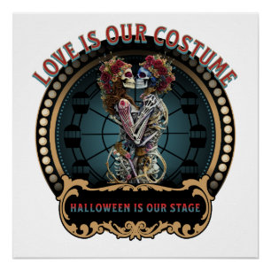 Geschenk für Skelettliebhaber   Halloween Poster