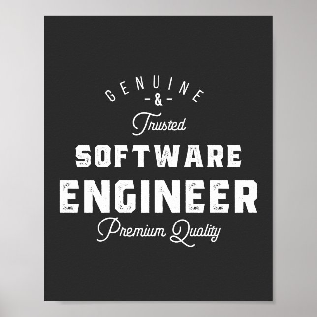 Geschenk für Softwareentwickler Poster (Vorne)