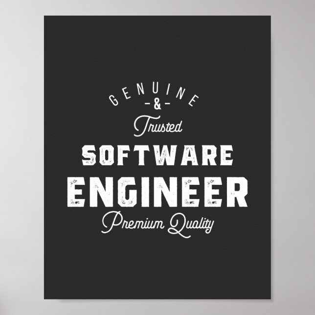 Geschenk für Softwareentwickler Poster (Vorne)