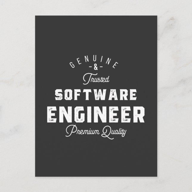 Geschenk für Softwareentwickler Postkarte (Vorderseite)