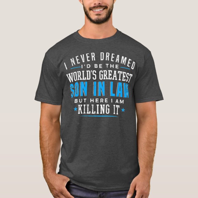 Geschenk für Sohn im Gesetz Geschenke Weihnachten  T-Shirt (Vorderseite)