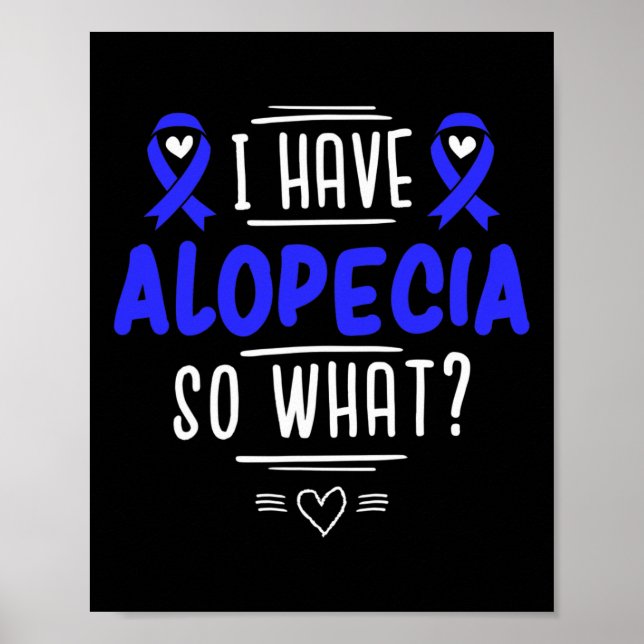 Geschenk für Spot Baldness Patienten Haarausfall Poster (Vorne)