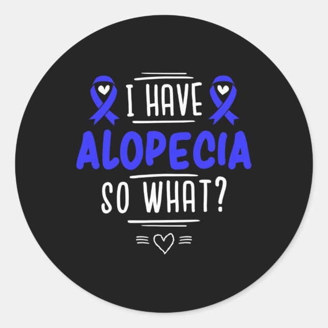 Geschenk für Spot Baldness Patienten Haarausfall Runder Aufkleber (Vorderseite)