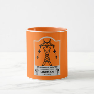 Geschenk für Stromleitungsmonteure Tasse