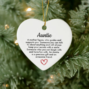 Geschenk für Tante, Geschenk für Schwester, Tante- Keramik Ornament