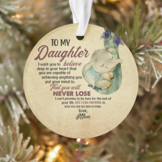 Geschenk für Tochter- von Mama Ornament