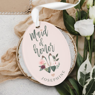 Geschenk für Trauzeugin Name & Meldung High Hee Ornament