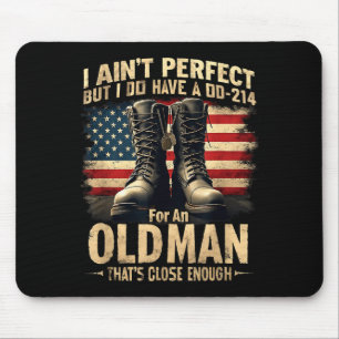 Geschenk für US-Veteranen Ich bin nicht perfekt, h Mousepad