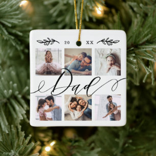Geschenk für Vater   Familienzusammenhängung Keramikornament