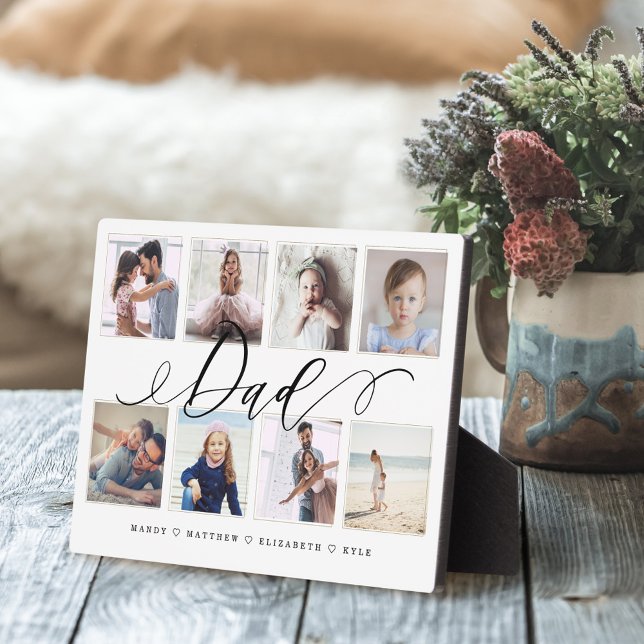 Geschenk für Vater | Family Foto Keepake Collage Fotoplatte (Von Creator hochgeladen)