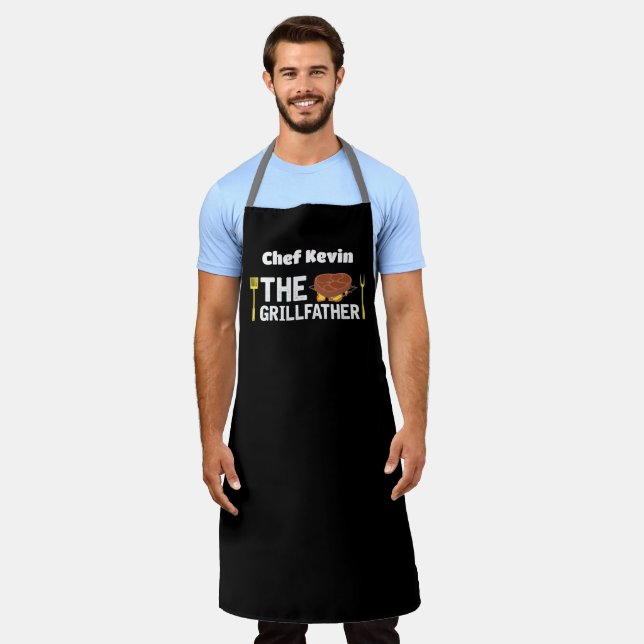 Geschenk für Vater Individuelle Name Vater's Day G Schürze (Getragen)