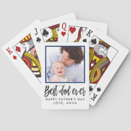 Geschenk für Väter Tag Personalisiertes Custom Fot Spielkarten